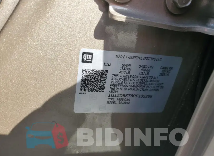 1G1ZD5ST8PF135386 Photo# 12