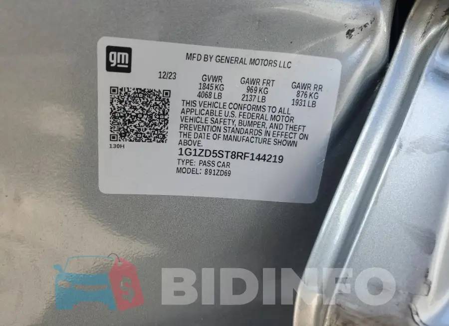 1G1ZD5ST8RF144219 Photo# 13
