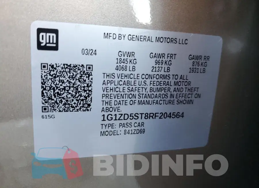 1G1ZD5ST8RF204564 Photo# 12