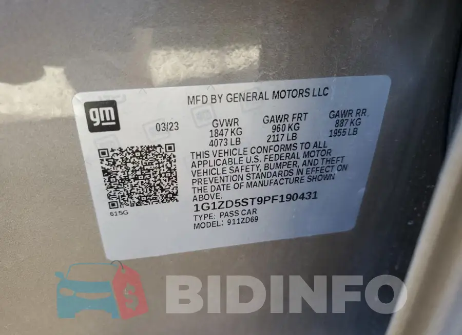 1G1ZD5ST9PF190431 Photo# 12
