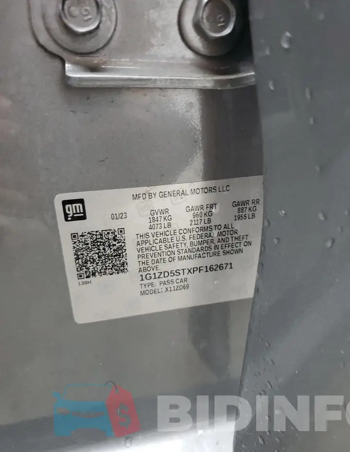 1G1ZD5STXPF162671 Photo# 13