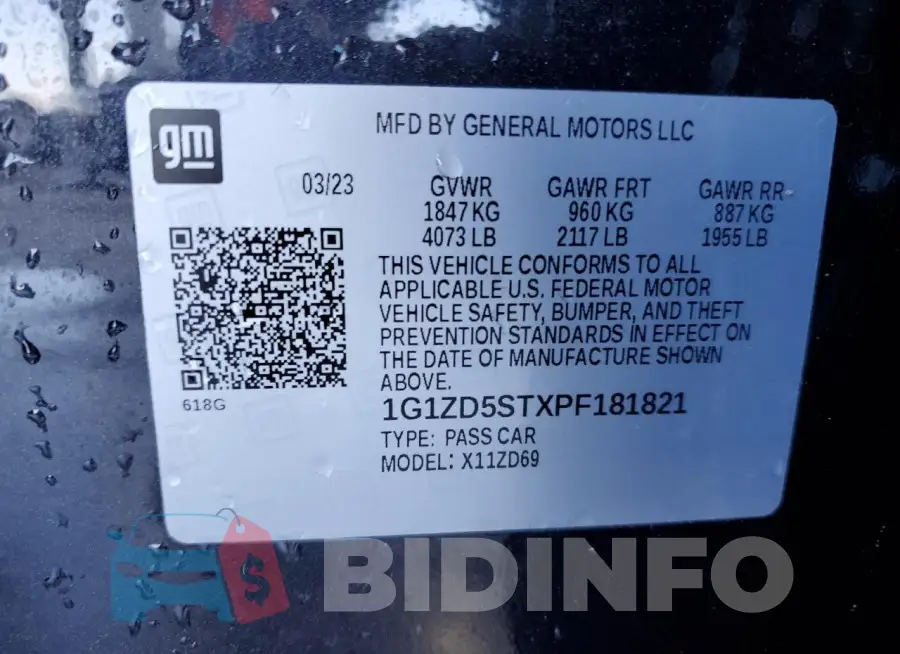 1G1ZD5STXPF181821 Photo# 12