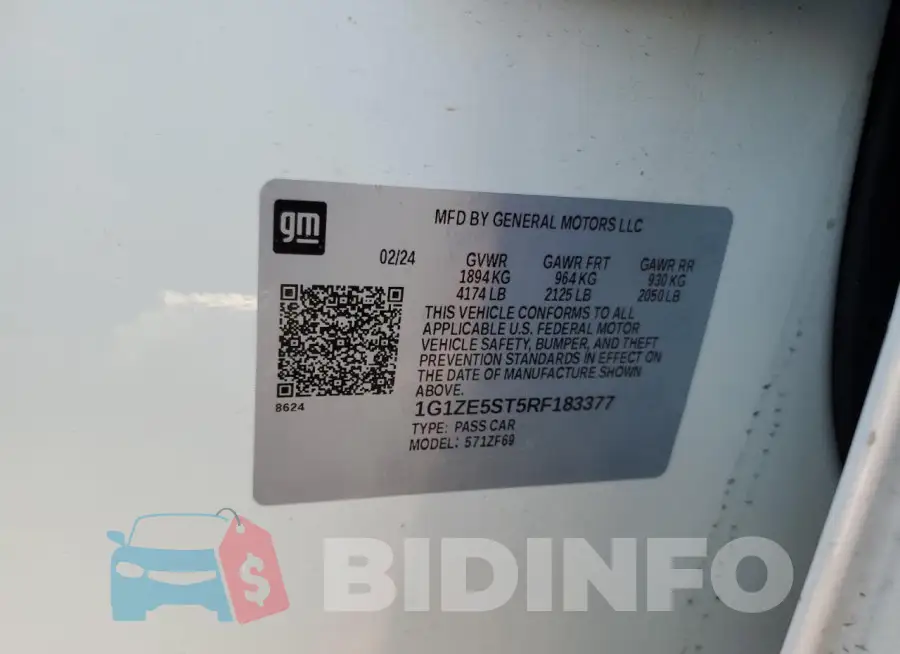 1G1ZE5ST5RF183377 Photo# 12