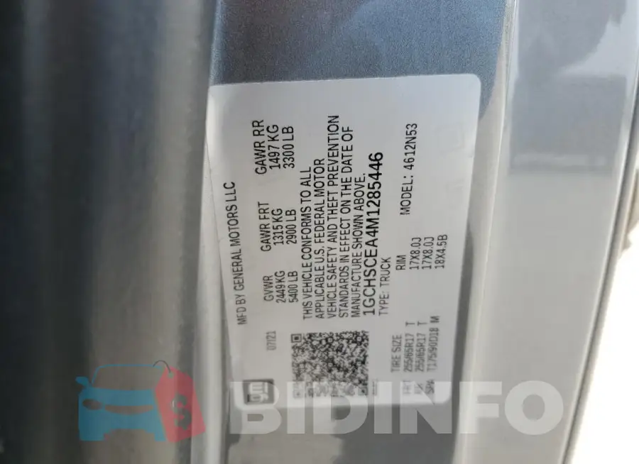 1GCHSCEA4M1285446 Photo# 13