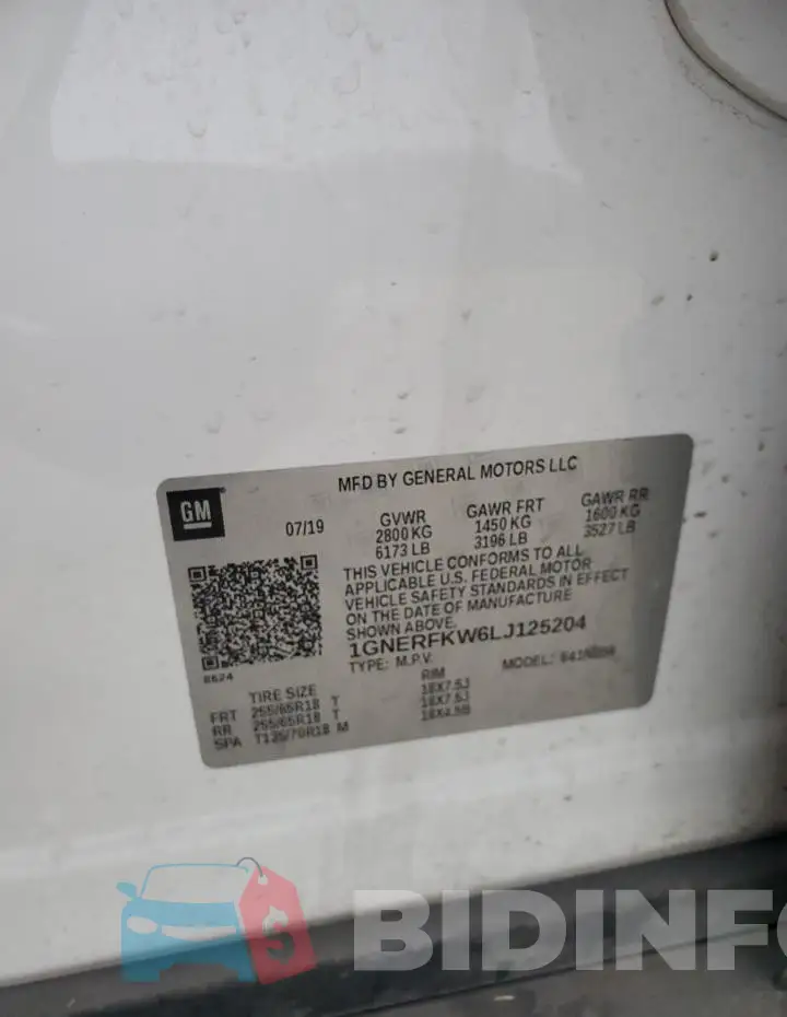 1GNERFKW6LJ125204 Photo# 13