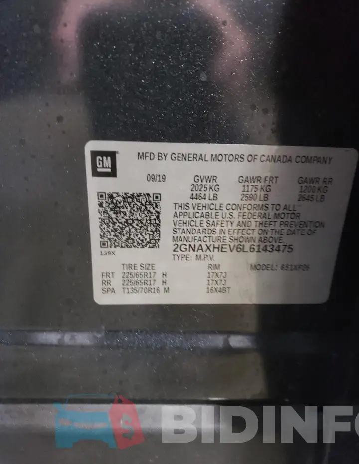 2GNAXHEV6L6143475 Photo# 13