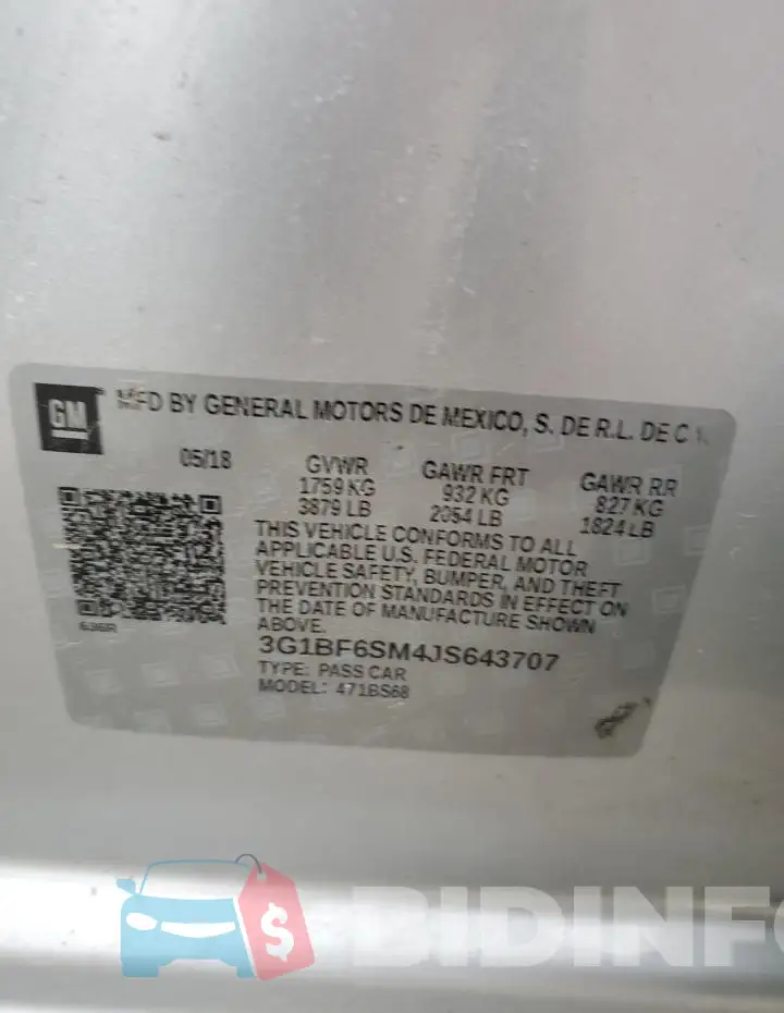 3G1BF6SM4JS643707 Photo# 12