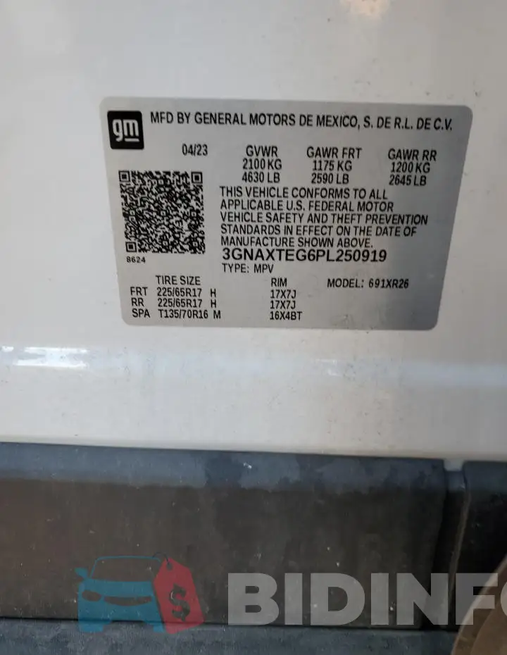 3GNAXTEG6PL250919 Photo# 13