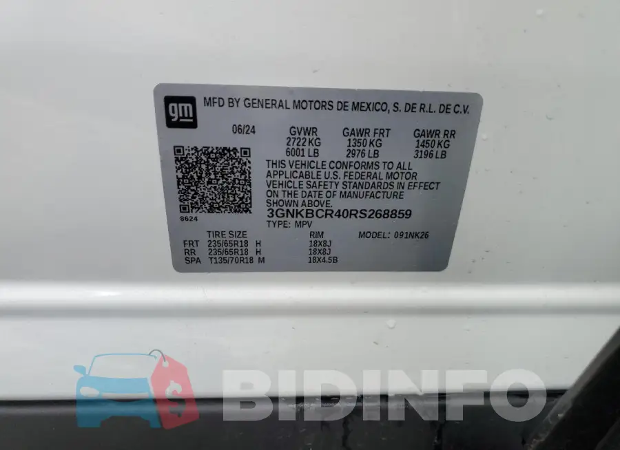 3GNKBCR40RS268859 Photo# 13