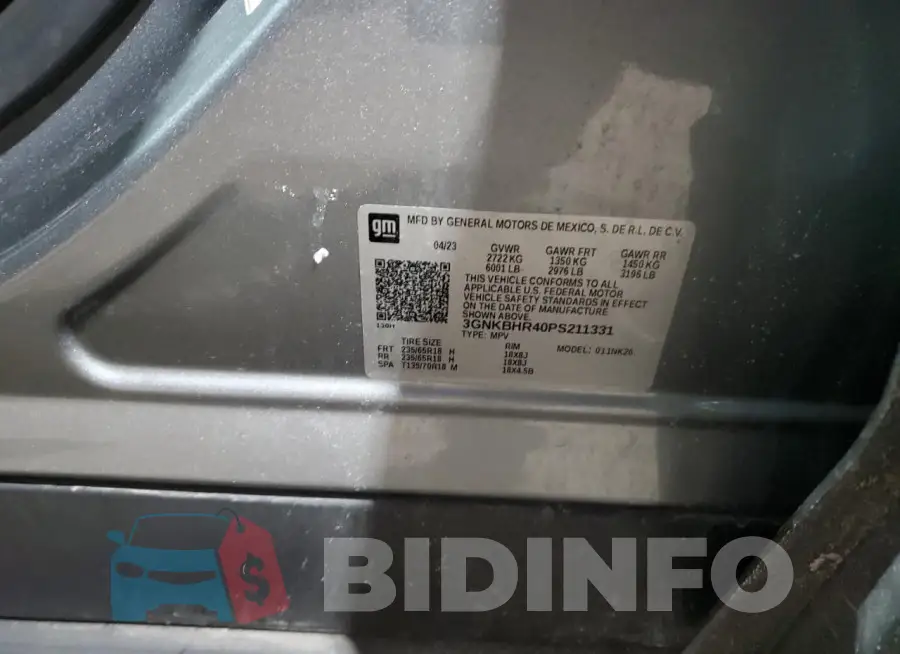 3GNKBHR40PS211331 Photo# 12