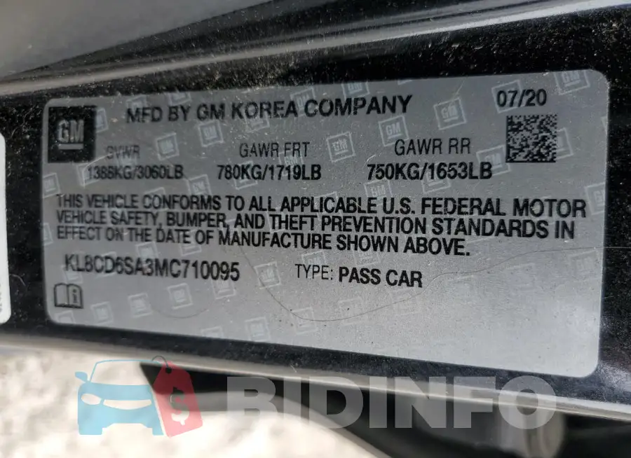 KL8CD6SA3MC710095 Photo# 13