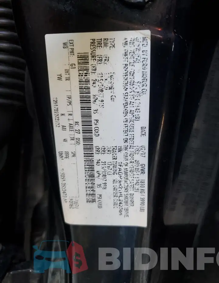 1FADP3H21HL242588 Photo# 12