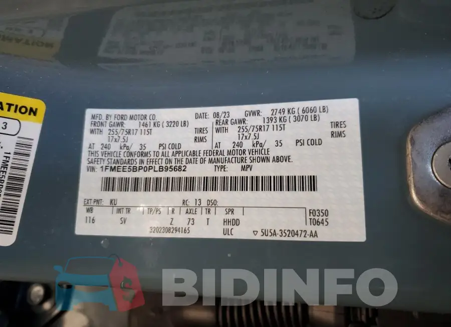 1FMEE5BP0PLB95682 Photo# 13