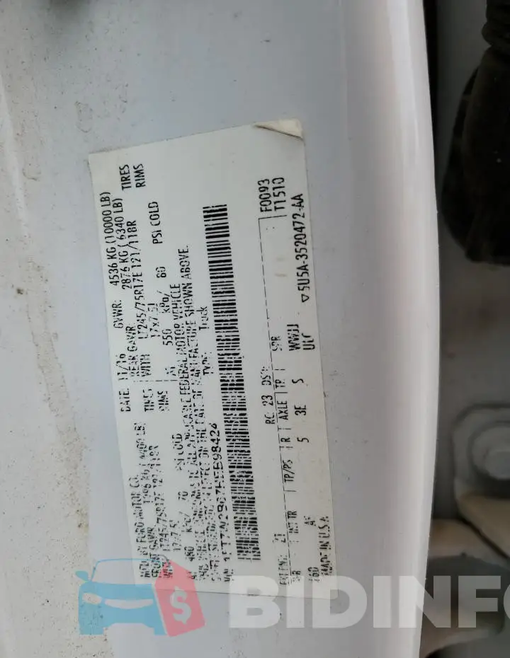 1FT7W2B67HEB98424 Photo# 12