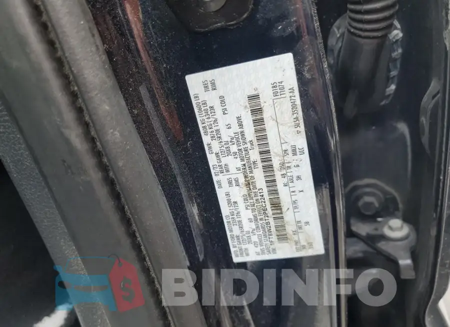 1FT8W2BT2PEC22413 Photo# 12