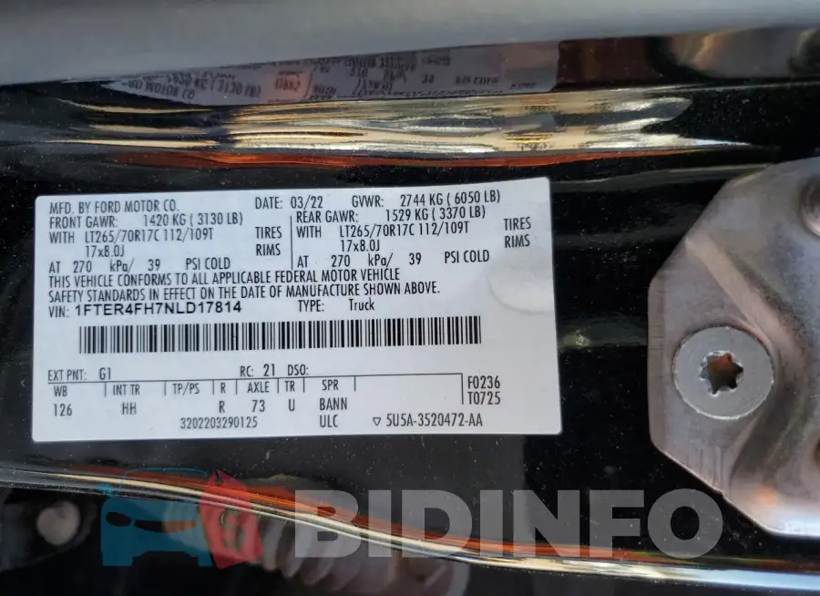 1FTER4FH7NLD17814 Photo# 12