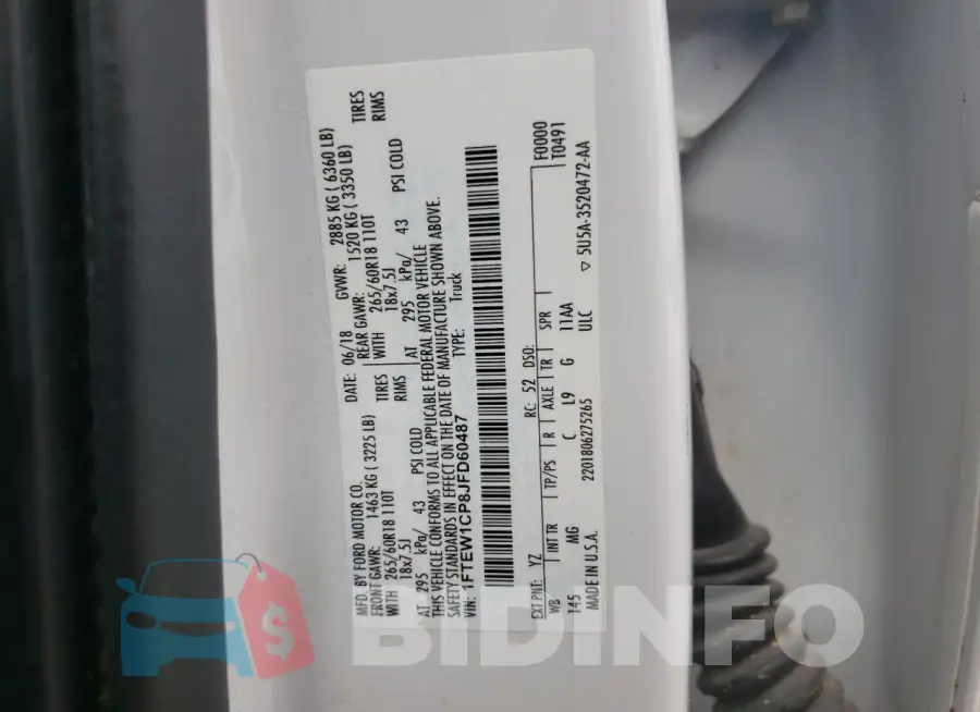 1FTEW1CP8JFD60487 Photo# 12