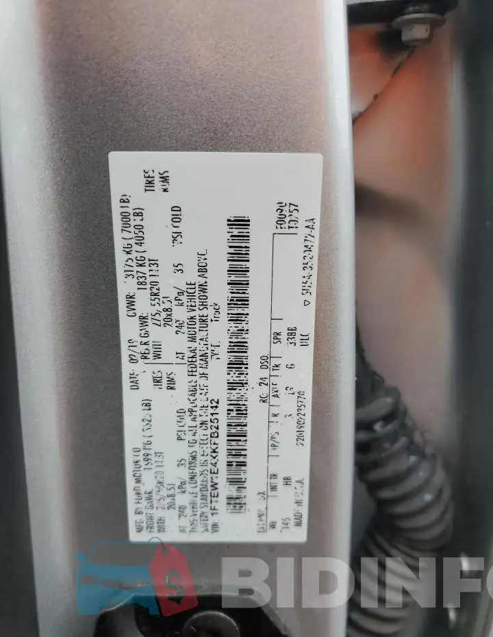 1FTEW1E4XKFB25142 Photo# 12