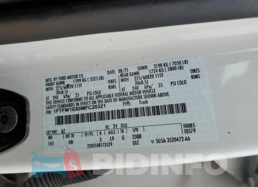 1FTFW1E80MFC20321 Photo# 12