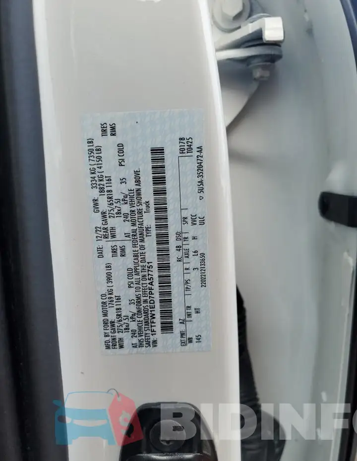 1FTFW1ED7PFA57751 Photo# 12