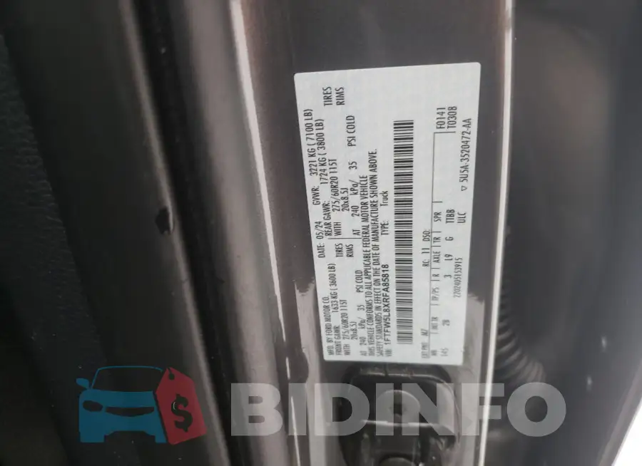 1FTFW5L8XRFA85818 Photo# 12