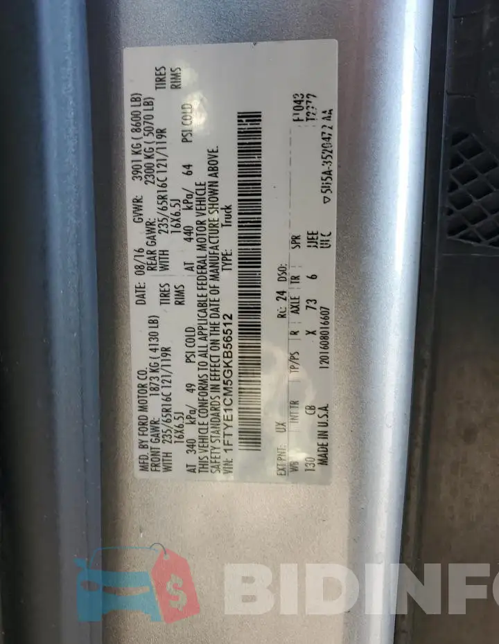 1FTYE1CM5GKB56512 Photo# 13