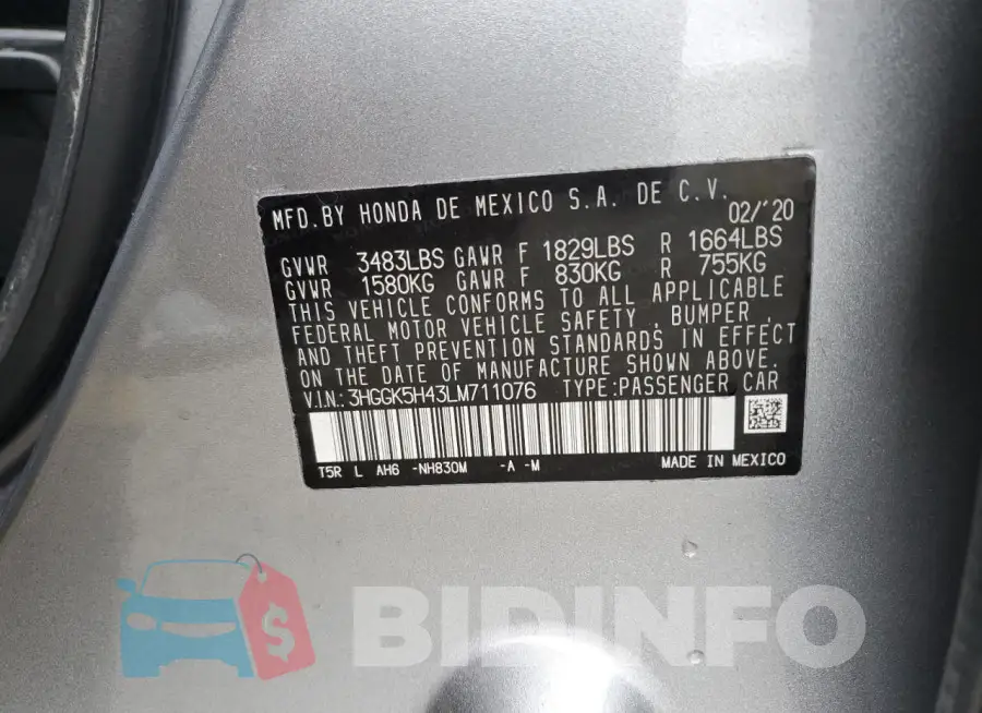 3HGGK5H43LM711076 Photo# 12