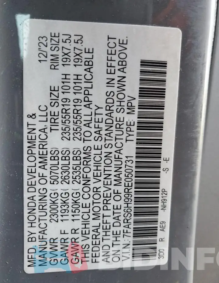 7FARS6H99RE050731 Photo# 14