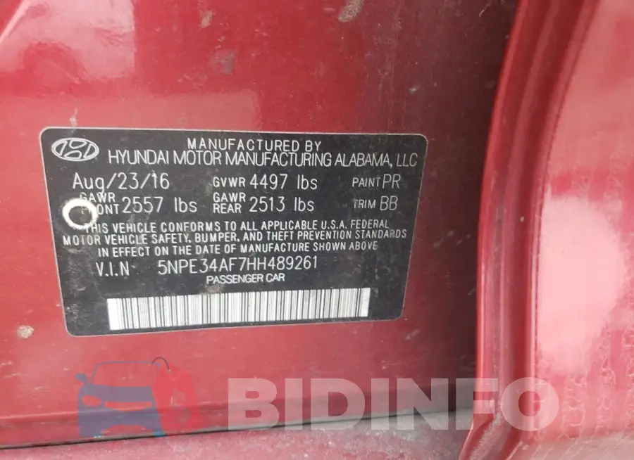 5NPE34AF7HH489261 Photo# 12
