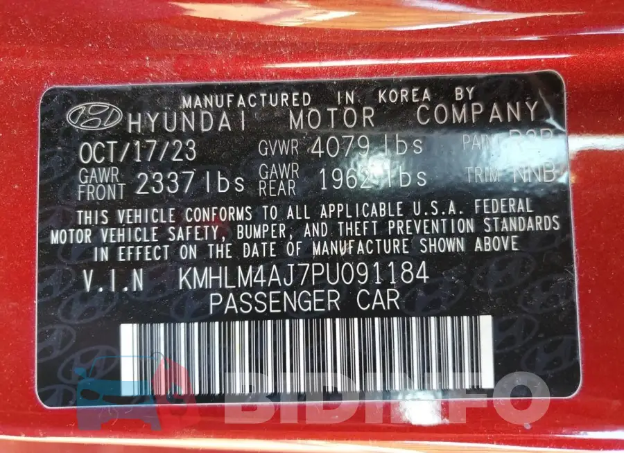 KMHLM4AJ7PU091184 Photo# 13