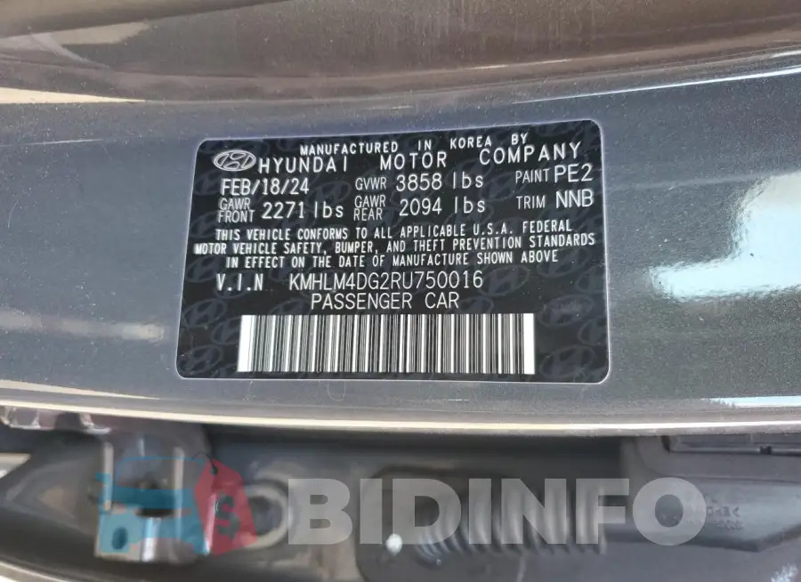 KMHLM4DG2RU750016 Photo# 13