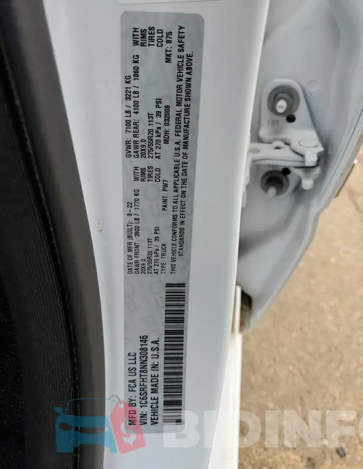 1C6SRFHT8NN308146 Photo# 12