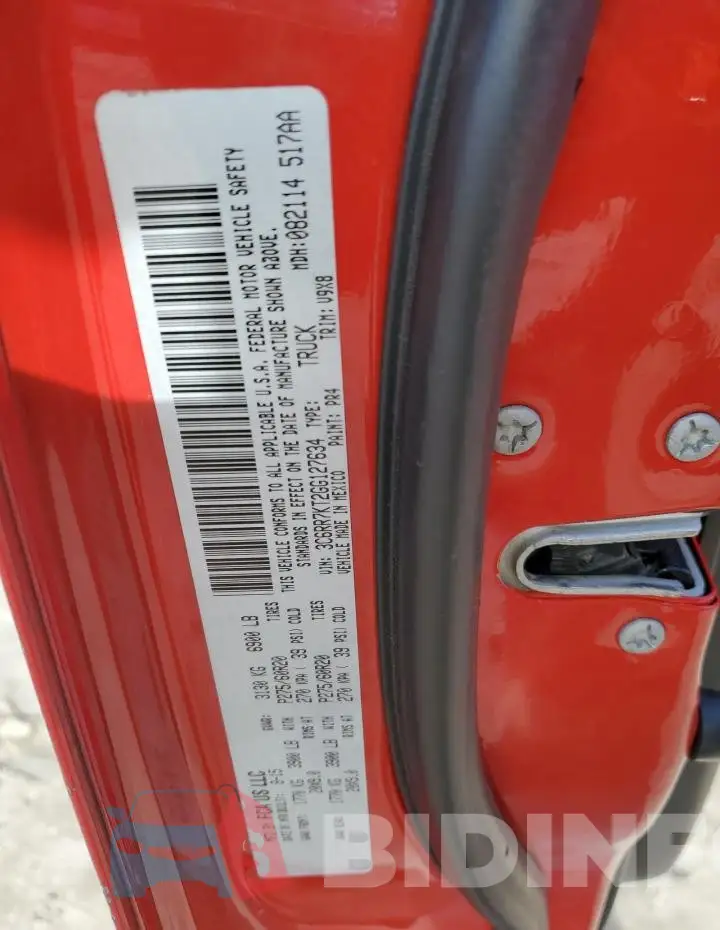 3C6RR7KT2GG127634 Photo# 12
