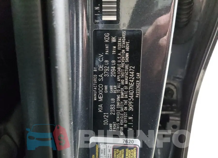 3KPF54AD7NE424472 Photo# 13