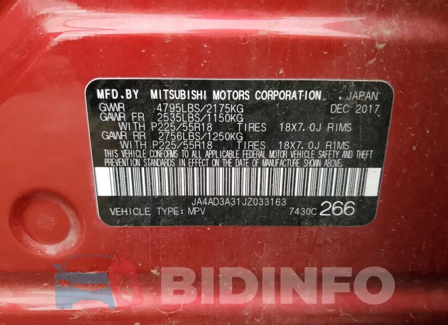 JA4AD3A31JZ033163 Photo# 13