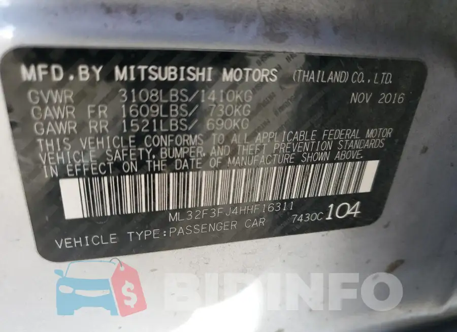 ML32F3FJ4HHF16311 Photo# 13