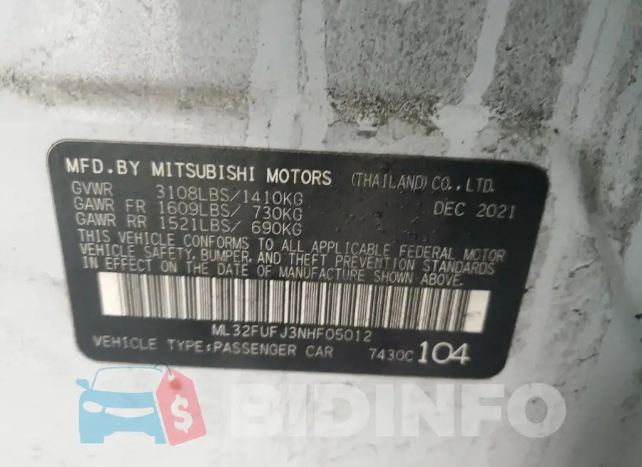 ML32FUFJ3NHF05012 Photo# 12