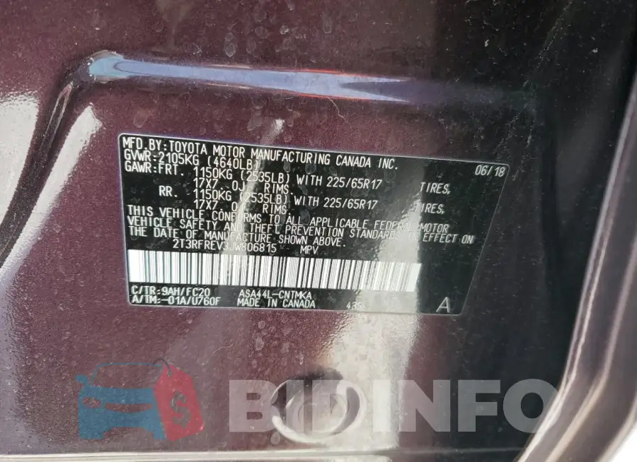 2T3RFREV3JW806815 Photo# 13