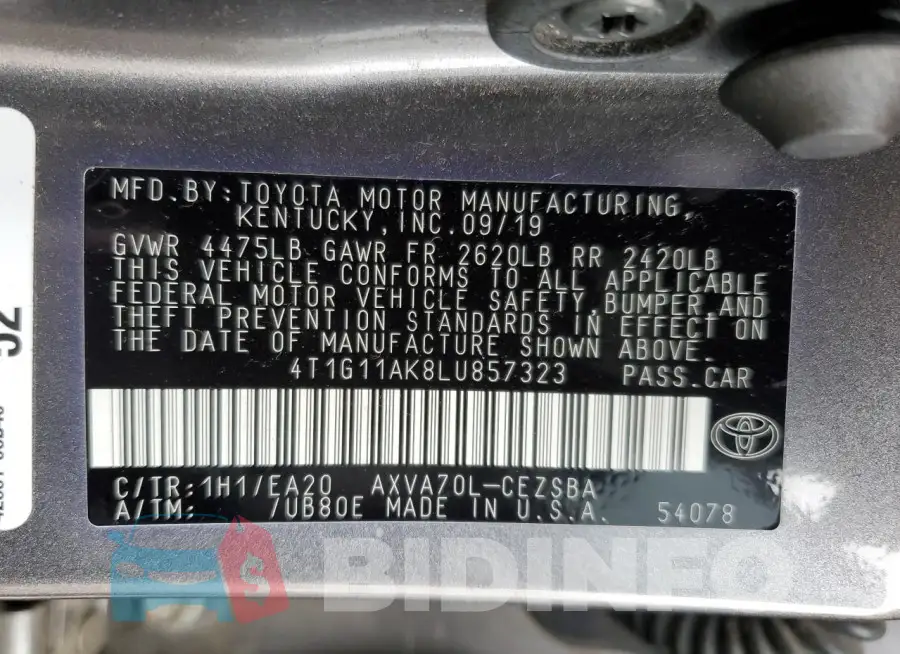 4T1G11AK8LU857323 Photo# 12