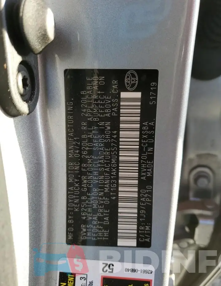 4T1G31AK6MU557744 Photo# 12