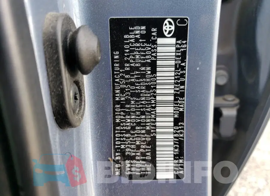 5YFEPMAE4MP251005 Photo# 13