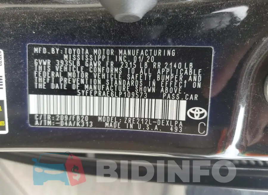 5YFEPRAE6LP109573 Photo# 12