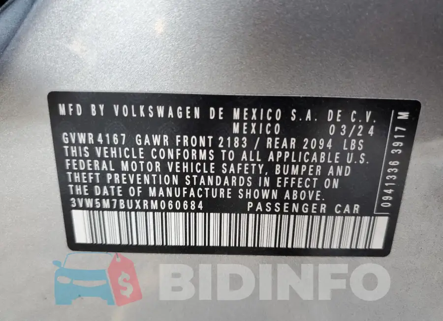 3VW5M7BUXRM060684 Photo# 12