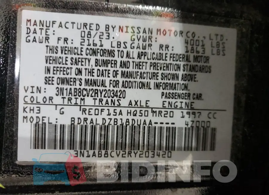 3N1AB8CV2RY203420 Photo# 13