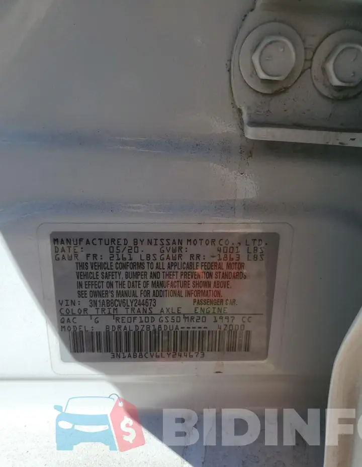 3N1AB8CV6LY244673 Photo# 12
