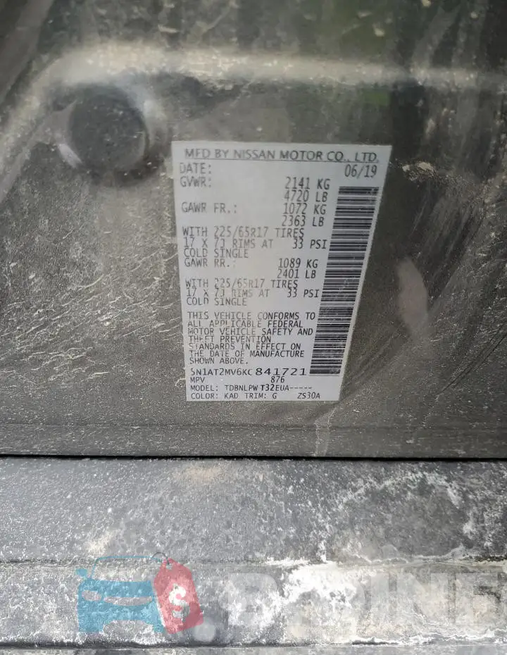 5N1AT2MV6KC841721 Photo# 13