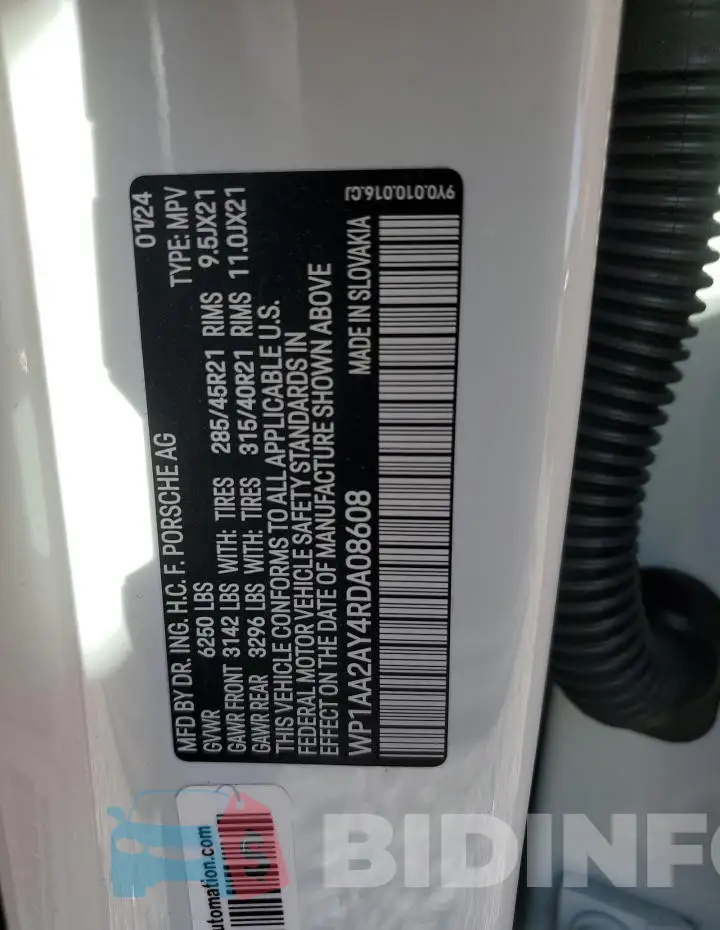 WP1AA2AY4RDA08608 Photo# 13