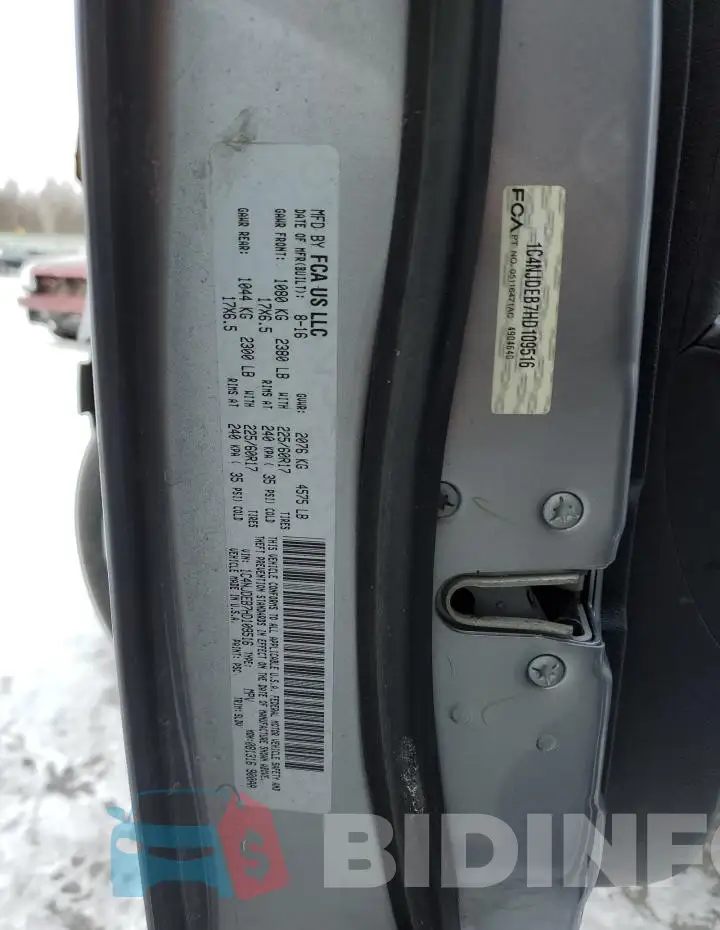 1C4NJDEB7HD109516 Photo# 13