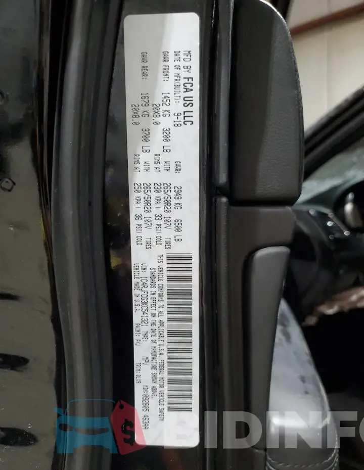 1C4RJFCG3KC541321 Photo# 13