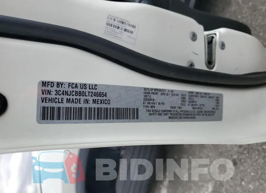 3C4NJCBB0LT246654 Photo# 13